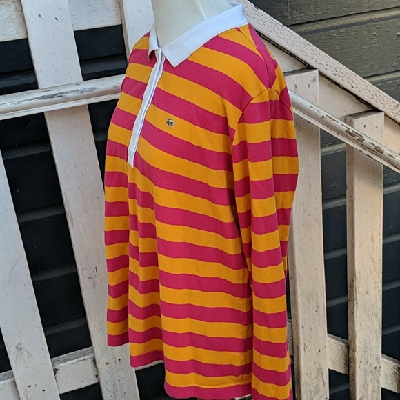 Vintage Lacoste Stripe Long-sleeve Shirt - Picture 3 of 6